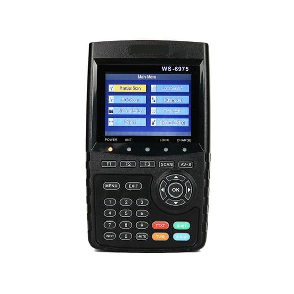 WS-6975 WS6975 Digital Terrestrial Signal Meter Finder with MPEG-2/MPEG4 H.265 3.5 Inch High Definition TFT LCD Screen ,Easy to Operate