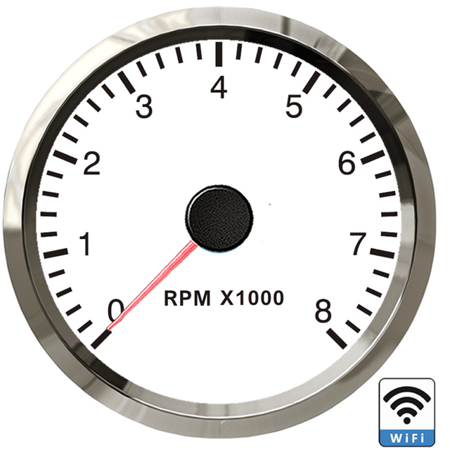 WS 8000 RPM 52mm Car Tachometer WiFi Tacho meter Programmable RPM