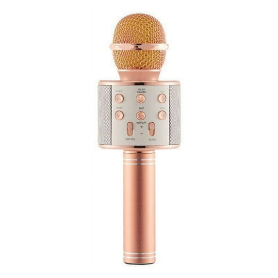 WS-858 Bluetooth Wireless Microphone Handheld Karaoke Mic USB KTV Player Bluetooth Speaker Record Music Microphones