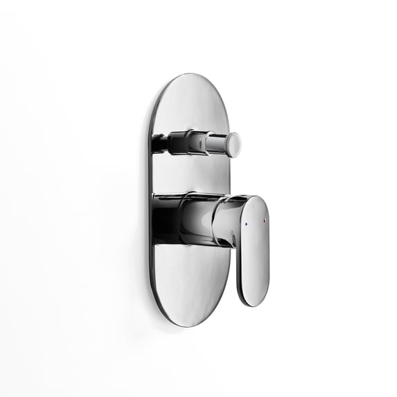 Ws Bath Collections Muci 54242 Muci Shower Valve Trim - Chrome