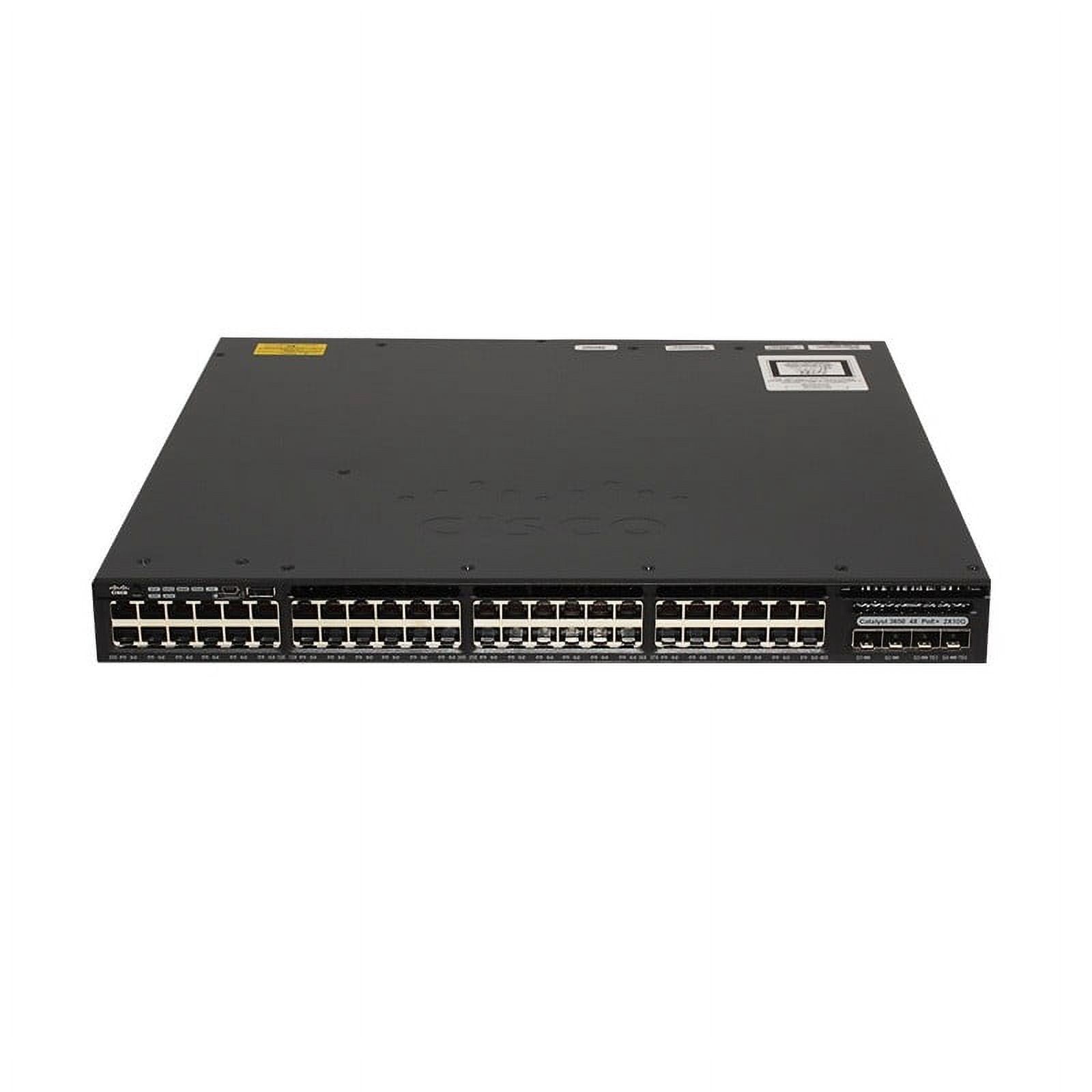 WS-C3650-48PD-S Cisco Catalyst 3650 48 Port PoE 2x10G Uplink IP Base ...