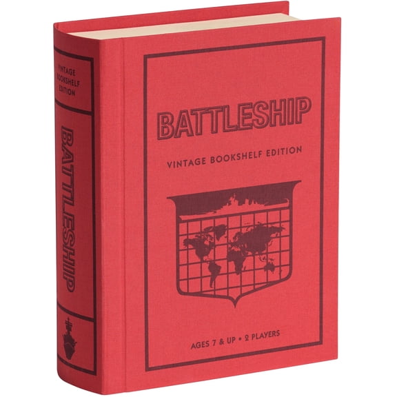 WS Game Company Battleship Vintage Bookshelf Edition, Strategy Board Game