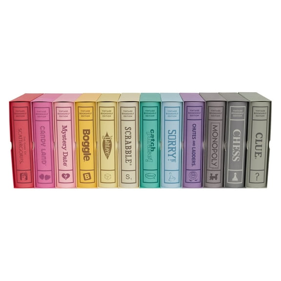 WS Game Company Collection of 12 Vintage Bookshelf Board Games