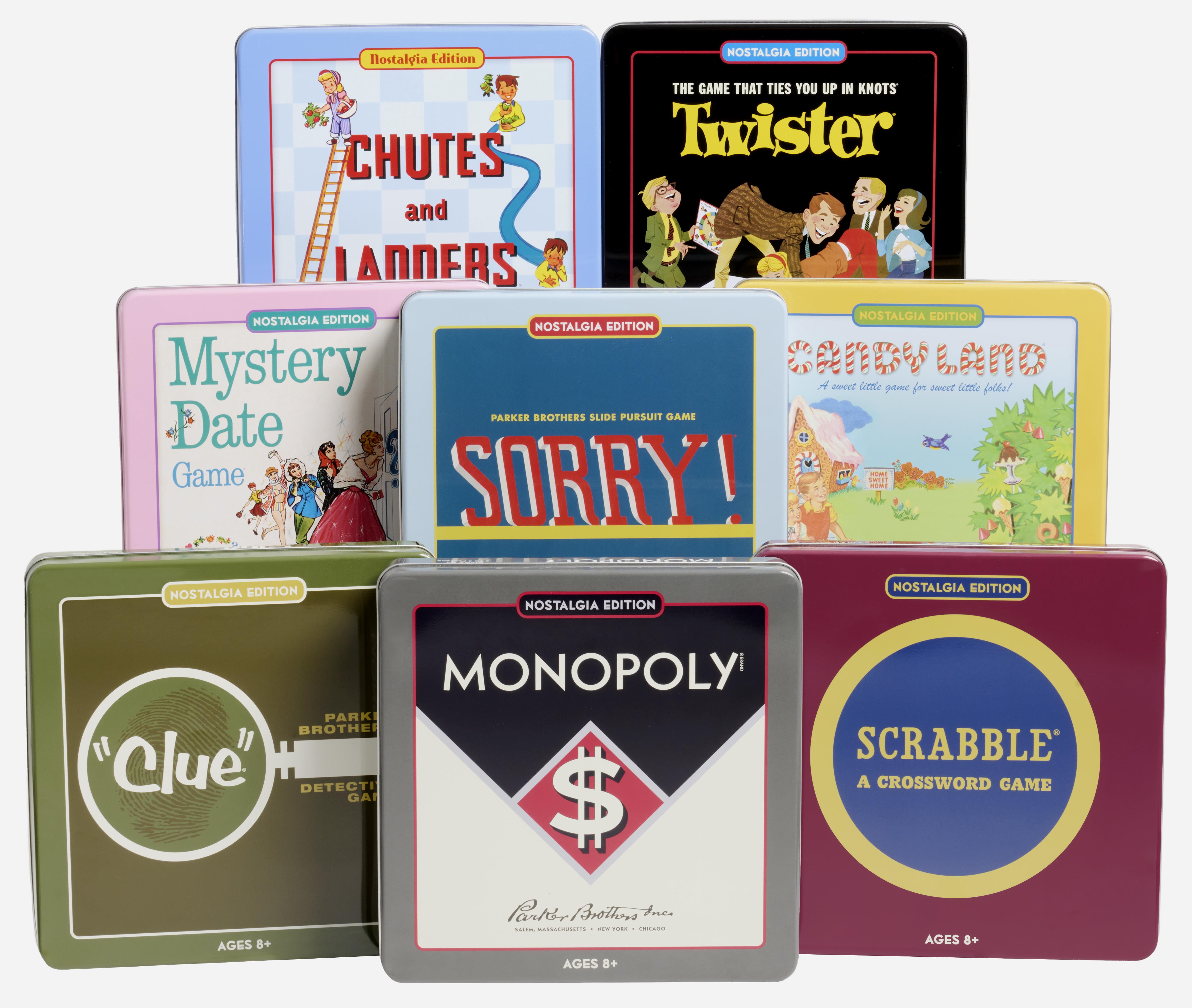 WS Game Company Collezione Libreria Monopoly E Scrabble Indigo - Giochi Da Tavolo In Edizione Elegante