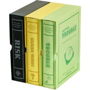 WS Game Company RISK, Trouble, and Guess Who? Vintage Board Game Bookshelf Collection