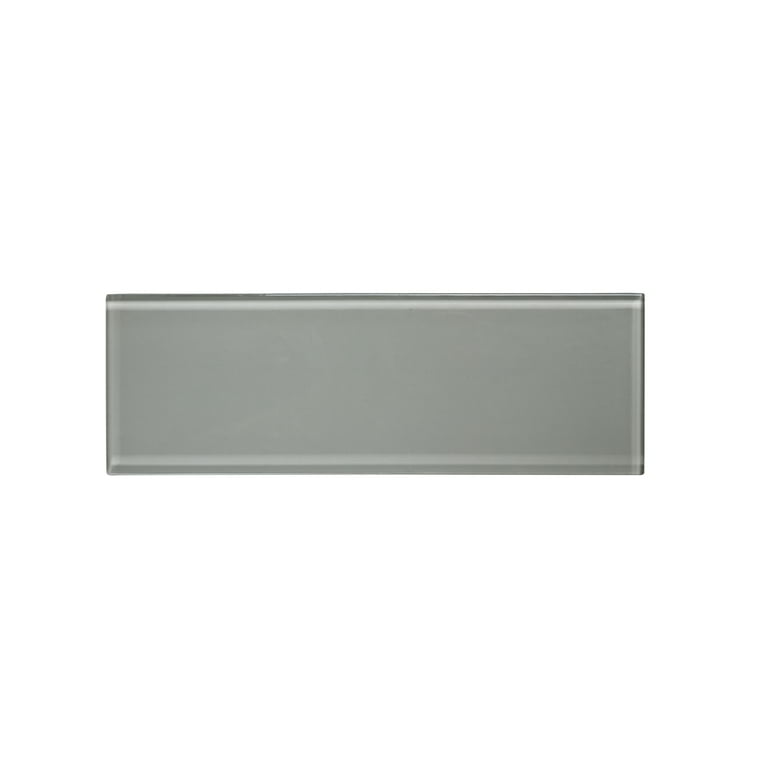 WS Tiles - Premium Dark Gray 3 in. x 9 in. Individual Glass Subway Wall Tile (5 sq. ft / Case) WS Tiles - Premium Dark Gray 3 in. x 9 in. Individual Glass Subway Wall Tile (5 sq. ft / Case)