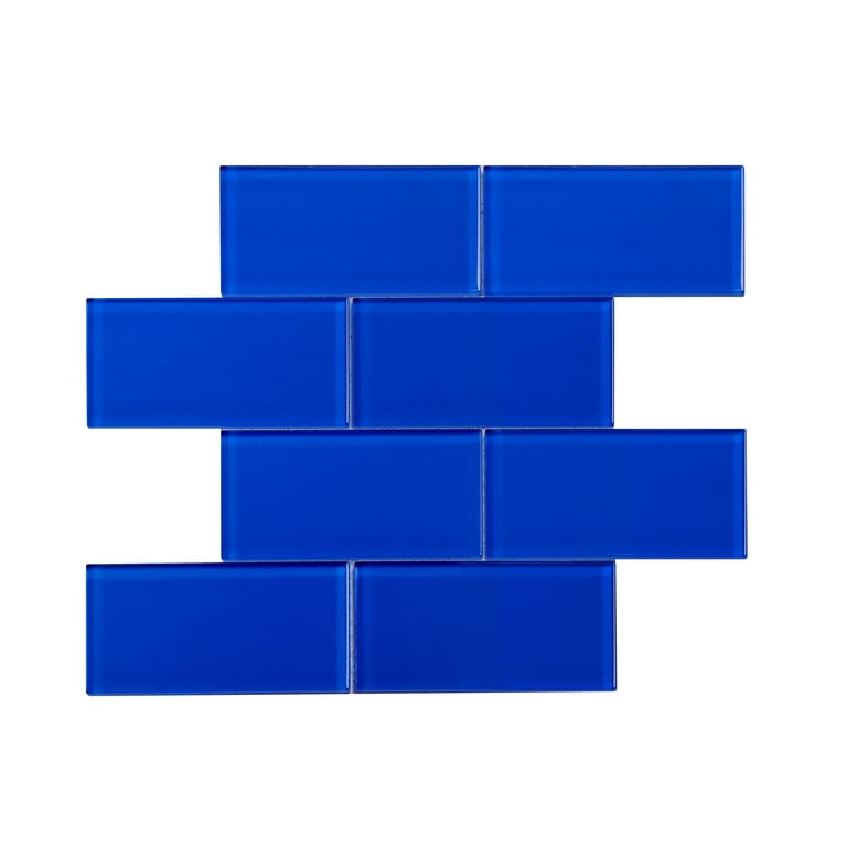 WS Tiles - Premium Baby Blue 3 in. x 6 in. Glass Subway 12 in. x 12 in. Mesh-Backed Wall Tile (5 sq. ft. / Case) WS Tiles - Premium Baby Blue 3 in. x 6 in. Glass Subway 12 in. x 12 in. Mesh-Backed Wall Tile (5 sq. ft. / Case)