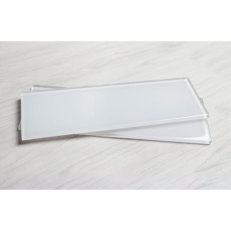 WS Tiles - Premium White 4 in. x 12 in. Individual Glass Subway Wall Tile (5 sq. ft / Case) WS Tiles - Premium White 4 in. x 12 in. Individual Glass Subway Wall Tile (5 sq. ft / Case)