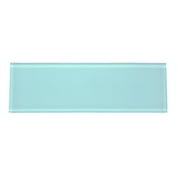 WS Tiles - Sample - Premium Series Individual 4" x 12" Glass Subway Tile in Aqua Blue