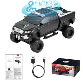 WSTER WS-X65 Off-Road Truck Bluetooth Speaker, Portable Wireless with FM Radio, USB, TF Card, TWS Black