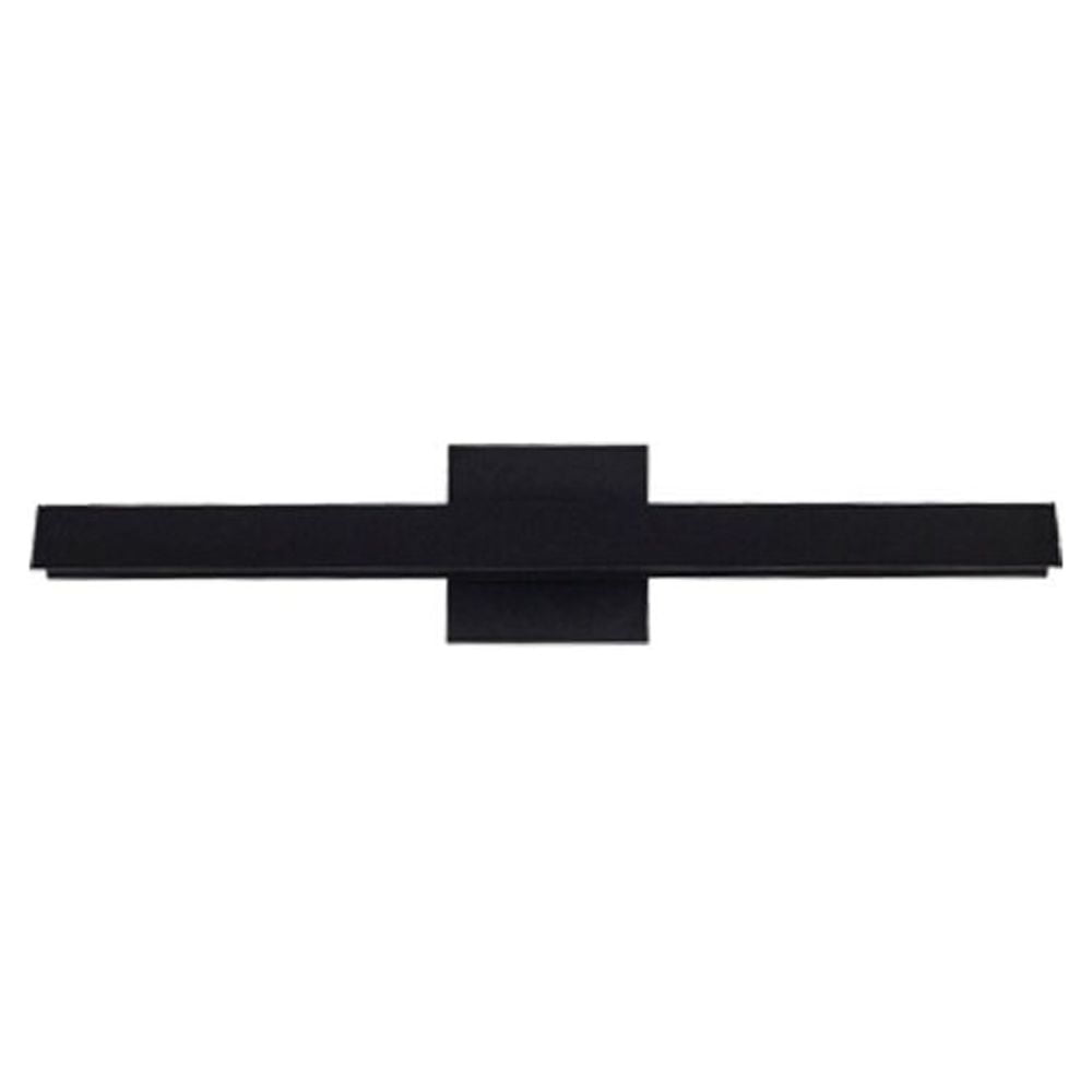 Galleria Sleek Black LED Dimmable Wall Sconce 15"