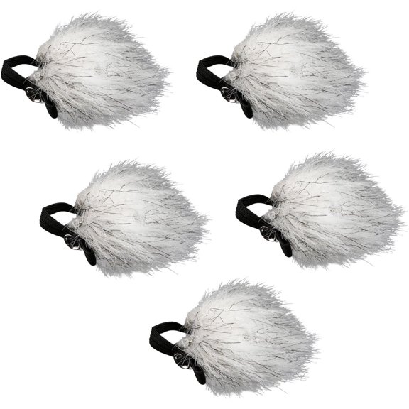 WS10m 5 Pack Universal Furry Lavalier Microphone Windscreen Muff, , Rode, and 8-13 mm Lapel Mics