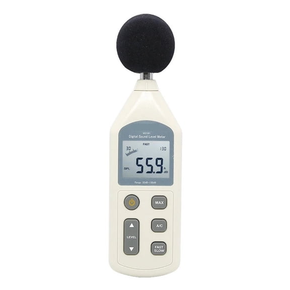WS1361C WS1361 30-130dB LCD Digital Sound Level Meter Noise Measuring Instrument Decibel Monitoring Logger Tester