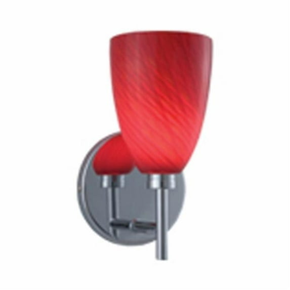 WS220-RD-SN 1-Light Wall Sconce, Gobelt - Series 220., Chrome