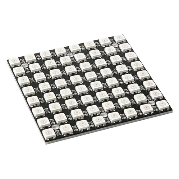 WS2812 LED 5050 LED 8X8 LED Module WS2812B 8X8 64 Bit Full Color 5050 LED Lamp Panel Light Module Replacement