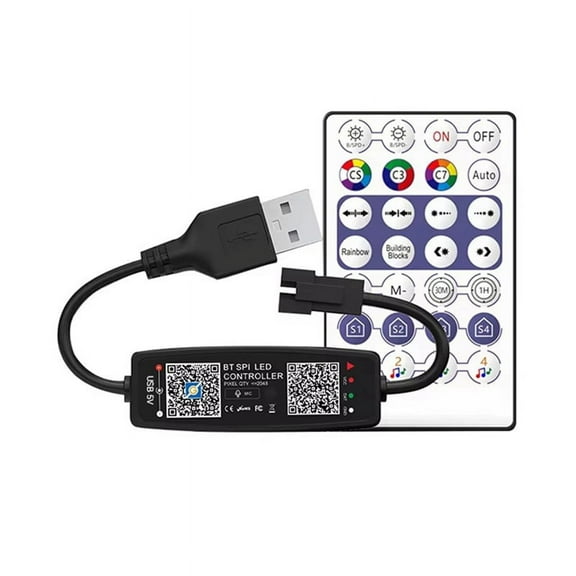 WS2812B Controller Remote Control Bluetooth Music APP Control for Pixel LED Strip Light SK6812 WS2811 WS2812 USB 5V