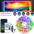 thumbnail image 1 of WS2812B TV LED Backlight DC5V USB Smart RGBIC Led Strip Light With Bluetooth APP Music SYNC Remote Control for Home Room Decor, 1 of 10