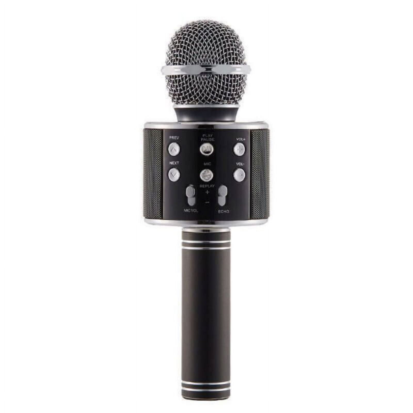 Microfono Inalambrico Con Altavoz Y Bluetooth Usb Teléfono Karaoke Ws858  con Ofertas en Carrefour