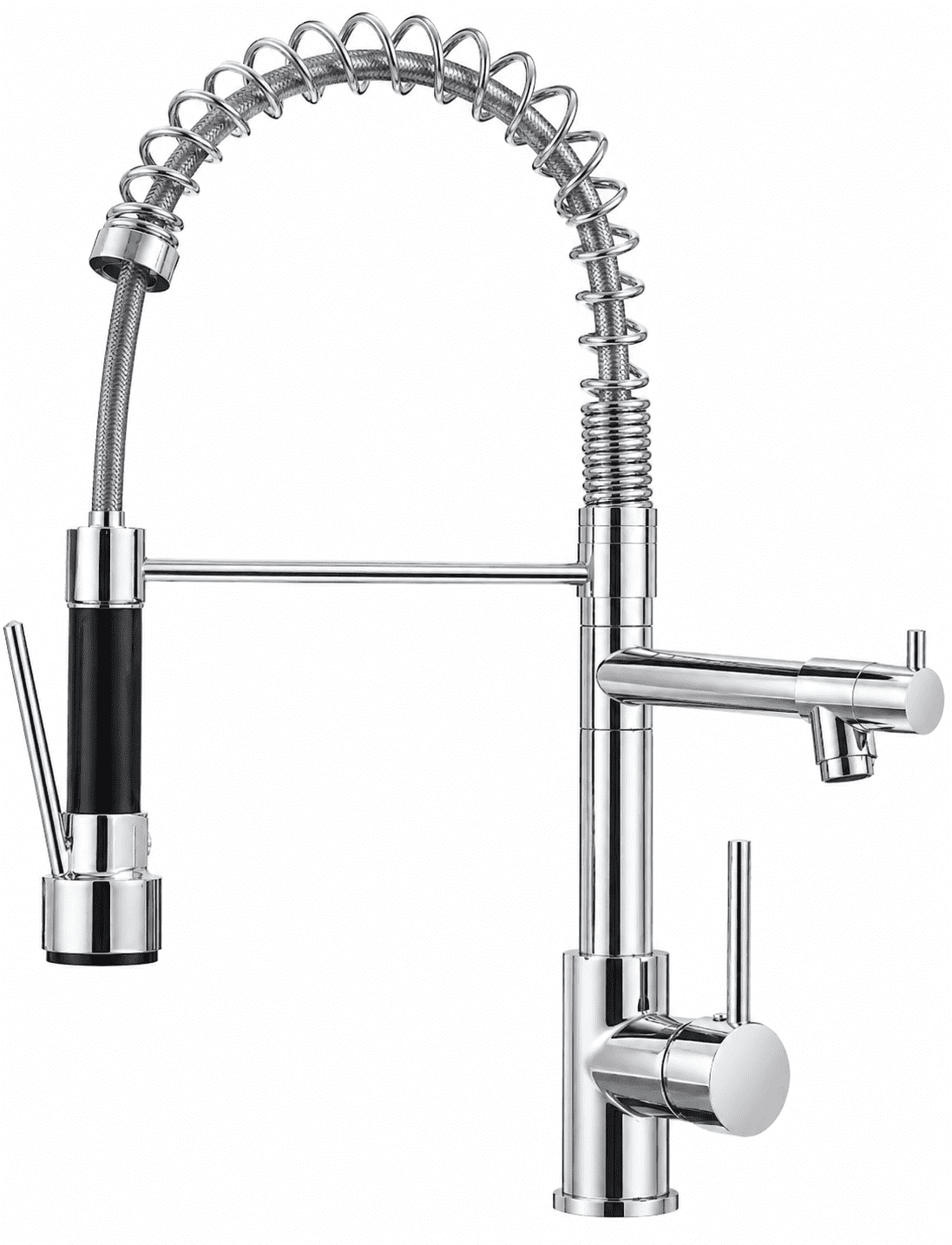 WSA Spring Kitchen Faucet with Pull Down Sprayer High Arc 360° Swivel ...