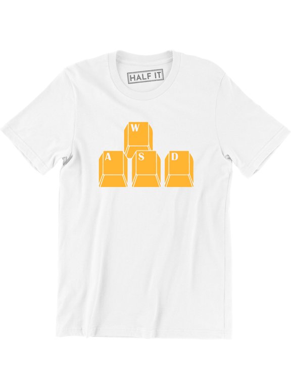 WSAD Keyboard Keys Funny Geek Nerd Gamer Computer Pc Gift Men's T-Shirt