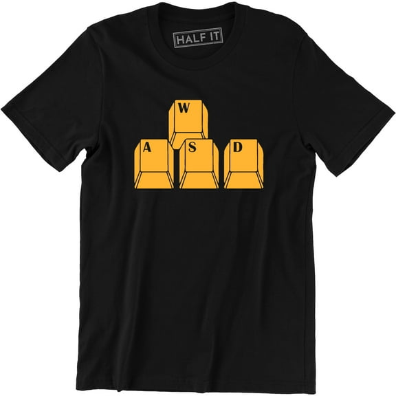 WSAD Keyboard Keys Funny Geek Nerd Gamer Computer Pc Gift Men's T-Shirt