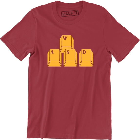WSAD Keyboard Keys Funny Geek Nerd Gamer Computer Pc Gift Men's T-Shirt
