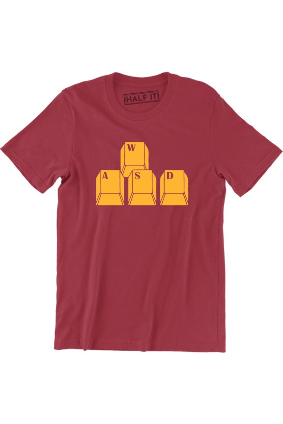 WSAD Keyboard Keys Funny Geek Nerd Gamer Computer Pc Gift Men's T-Shirt