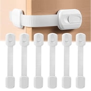 WSBArt 10 Pack Baby Safety Locks for Cabinets, Drawers, Fridge, Door, Oven, Dishwasher, Toilet & More, Child Safety Strap Locks, Adjustable, No Drilling, Easy to Install