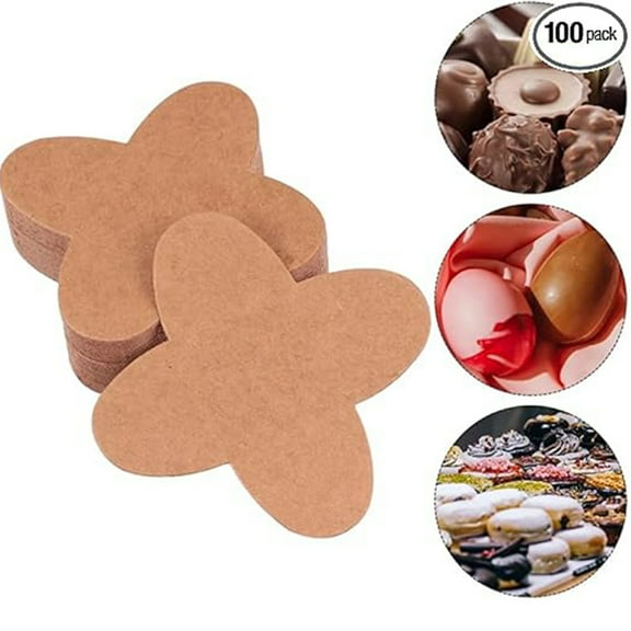 WSBArt 100 Pcs Chocolate Paper Candy Cups Truffle Wrappers Paper Truffle Liners Truffle Cups Muffin Tins Cups for Showers Bridal Shower Birthday Wedding Brown