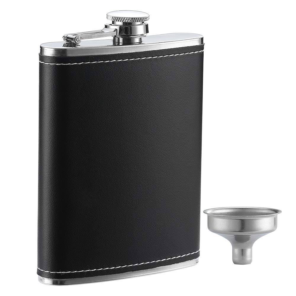 Franmara Plastic Travel Flask – 26 Oz Hip Flask, White, Model 8055