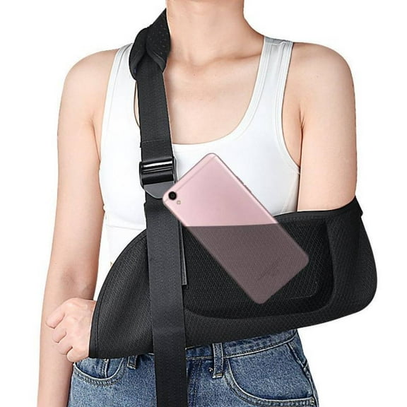 WSBArt Arm Sling for Arm Shoulder Injury Rotator Cuff Torn Wrist and Elbow Surgery, Elbow Dislocation and Sprain Brace, Shoulder Immobilizer Sling for Men & Women Arm Support Straps for Left & Right