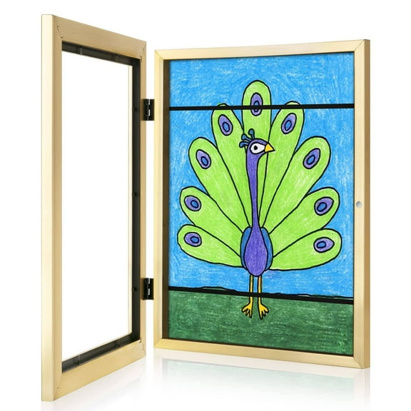 WSBArt Kids Art Frames, 8.5x11 Front Opening Kids Artwork Frames Changeable,Artwork Display Storage Frame for Wall,Holds 50 Pcs,for 3D Picture,A4 Art-Work,Crafts,Children Drawing,Hanging Art,Portfolio