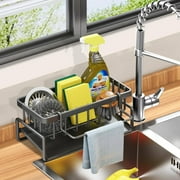 WSBArt Sink Caddy, Stainless Steel, Black/Gray