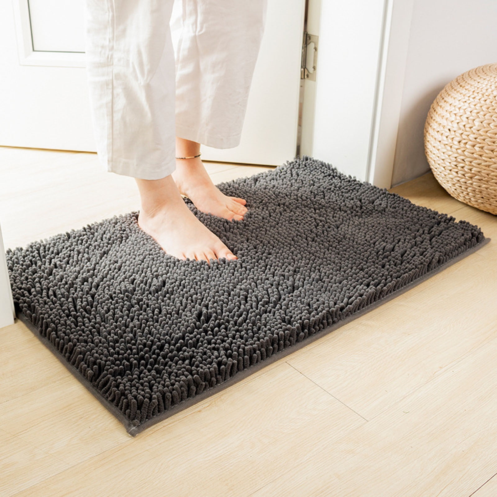 WODEJIA Non Slip Bath Rugs Sponge Foam for Bathroom,Durable Flannel Mat  Bright 3D Print Rug, Clearance MatS for Forlaundry Room and Kitchen, Beach