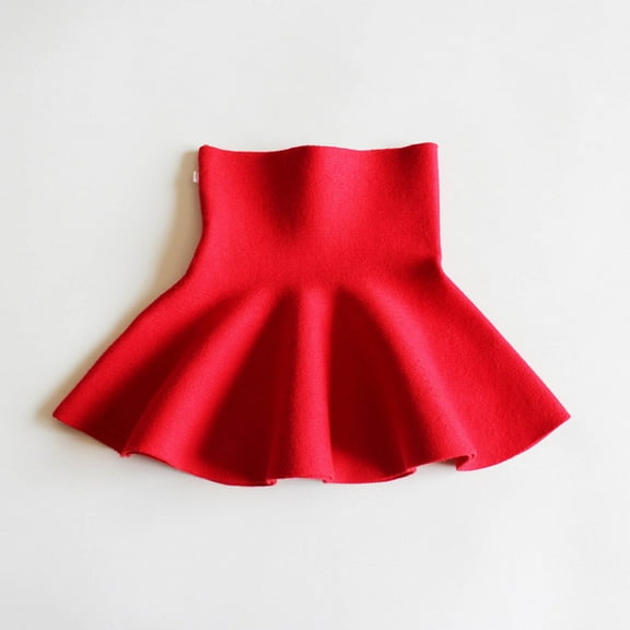 WSBDENLK Children's Winter Solid Color Leggings Short Skirt Four Season Pleated Skirt Performance Skirt Christmas Outfits