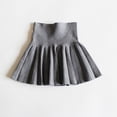 thumbnail image 1 of WSBDENLK Girls Solid Knit Flannel A-Line Skirt Pleated School Uniform Skirt Elastic Waist Christmas Outfits, 1 of 5