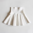 thumbnail image 1 of WSBDENLK Girls Solid Knit Flannel A-Line Skirt Pleated School Uniform Skirt Elastic Waist Christmas Outfits, 1 of 6