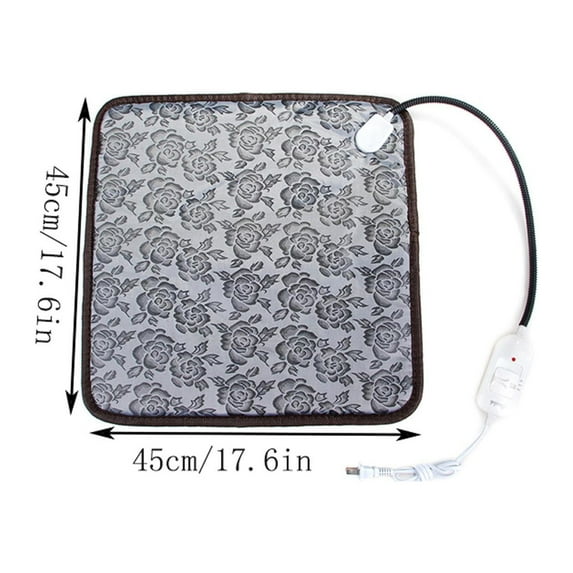 WSBDENLK Heated Blanket Pet Electric Blanket Waterproof,Anti-Bite,Wear-Resistant,Temperature Constant Electric Square Blankets for Cats Small Dog 17.7in