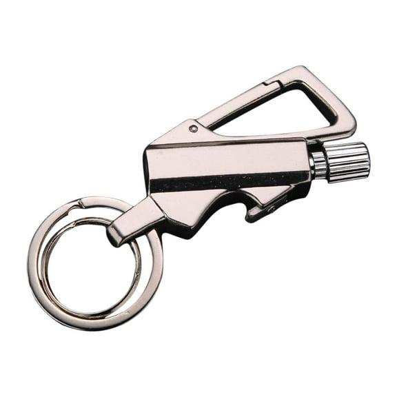 WSBDENLK Keychain Lighter Match Strike Eternal Match Lighter with Key Ring Portable Reusable Multifunctional Match Outdoor Camping Match Lighter Butane Gas Free