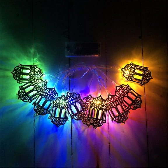 WSBDENLK Led String Eid Mubarak Curtain Lights Decorative Holiday Lights Lantern Decorative Lights Indoor Decorative Lights Lamps