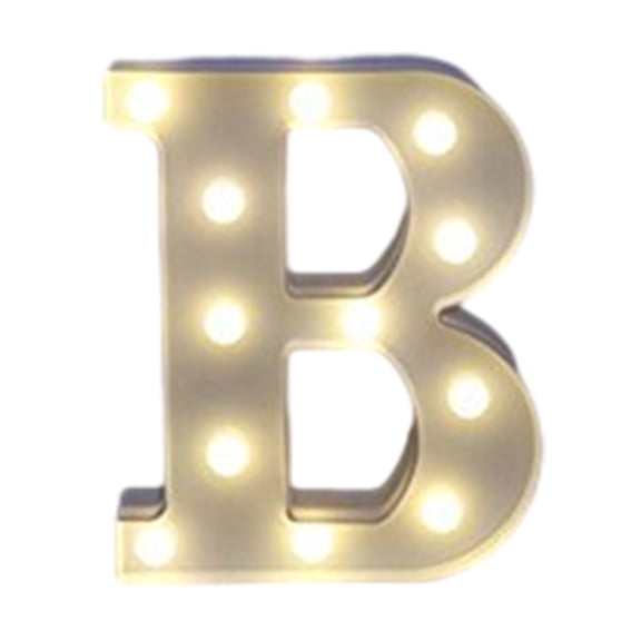 WSBDENLK Light Up Letters , Led Letters Lights Sign 26 Alphabet Big Lights Letter for Party Birthday Bar Battery Powered Christmas Decor Letter Lights (Warm White) Decorative Lights Indoor