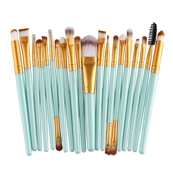 WSBDENLK Makeup Brushes, 20 Pcs Makeup Brush Set Tools Make-Up Toiletry Kit Wool Makeup Brush Set for Beginners Eyebrow Eyeliner Blush Cosmetic Concealer Brushes