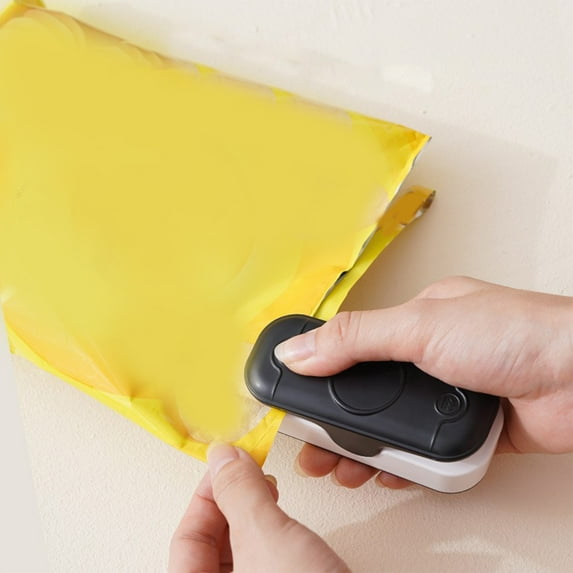 WSBDENLK Mini Bag Sealer, 2 In 1 Heat Sealer for Snacks, Rechargeable Handheld Plastic Bag Resealer,Portable Heat Vacuum Sealer, for Plastic Bags Chip Bags Food Storage Heat Sealer Plastic Bag Sealer