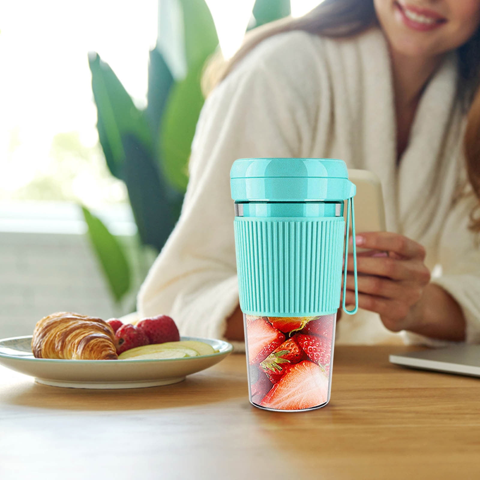 WSBDENLK Multifunctional Juicer Small Juicer Squeezed Juicer Automatic Portable Juicer Usb