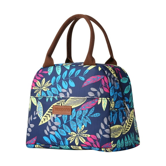 WSBDENLK New Printed Lunch Insulation and Preservation Portable Lunch Storage Cloth Double Bento Box Bag Insulated Bento Box Bag