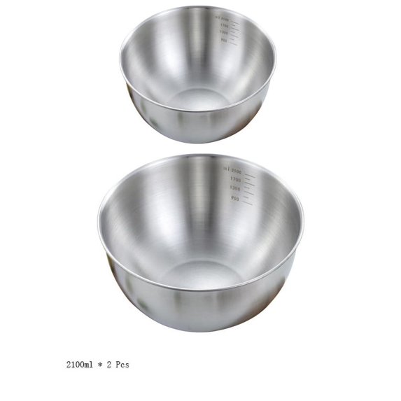WSBDENLK Rust Steel Thickened Multi-Functional Meal Prep Bowls Stainless Steel Mixing Bowls Set, Home, Refrigerator, and Kitchen Food Storage Organizers, Metal Kitchen Bowls Mixing Bowls Set 2 Pcs