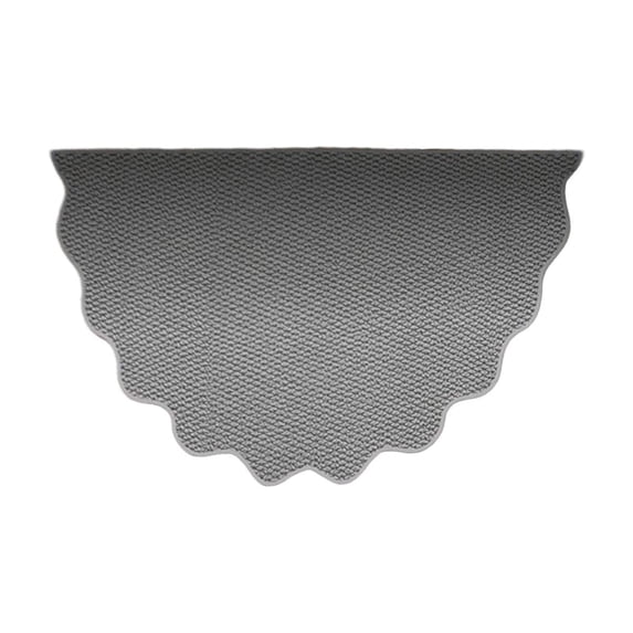 WSBDENLK Semi Circle Wave Shape Doormat Half Round Scraper Mat for Front Porch Entryway And Doormats