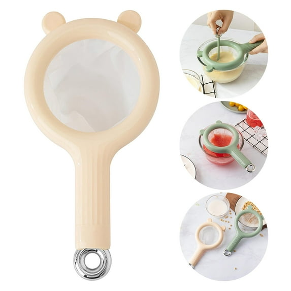 WSBDENLK Soy Milk Filter Kitchen Slag Filter Mesh Screen Mesh Filter Spoon Baby Broken Wall Juicer Filter Artifact Fine Mesh Strainers
