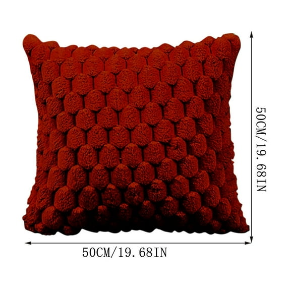 WSBDENLK Weaving Snowflake Velvet Solid Color Pillow office Sofa Lumbar Support Pillow Bedside Support Pillowcase Cushion