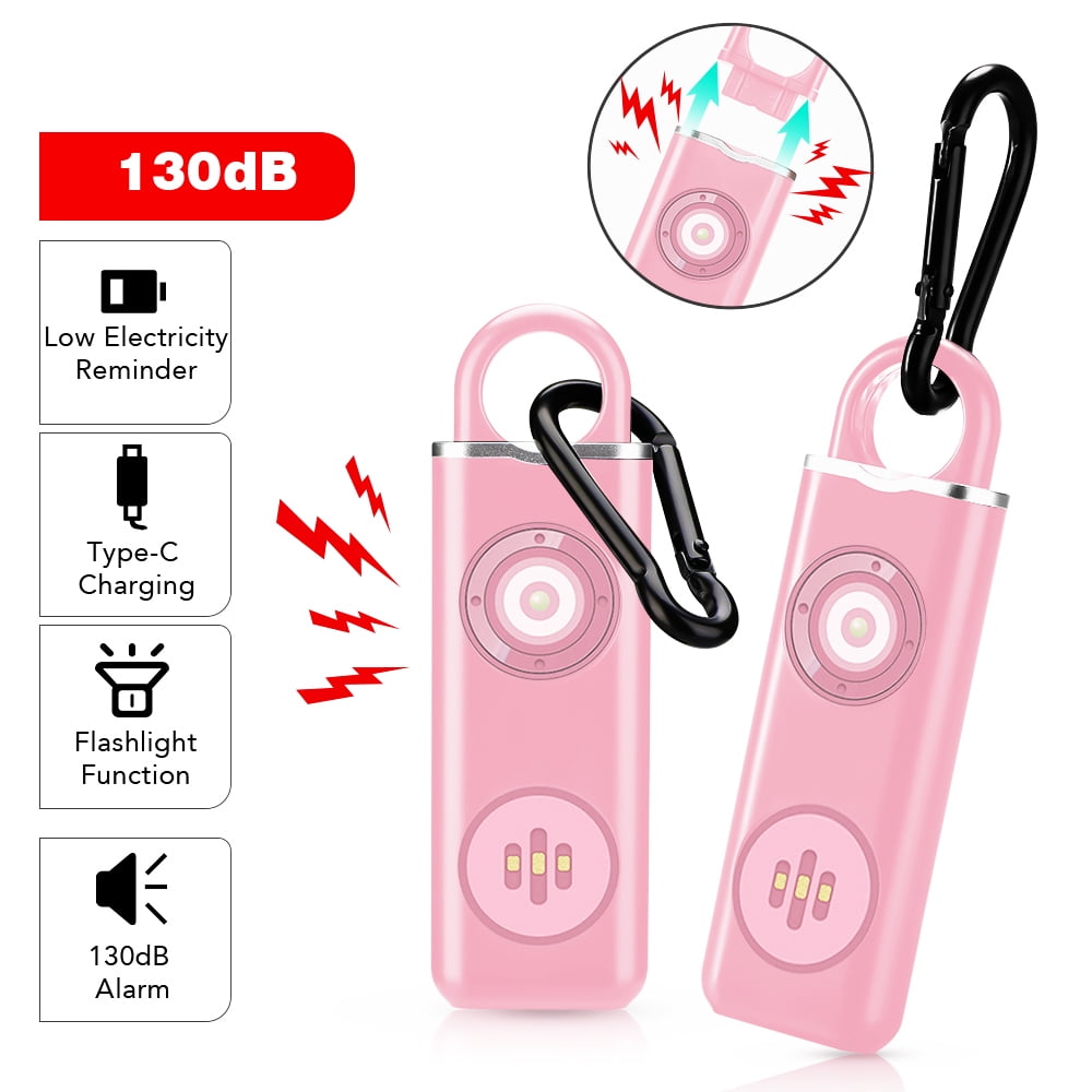 WSDCAM 130db Personal Alarm Keychain, LED Flashlight, Safe for Women ...